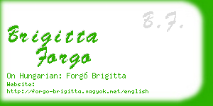 brigitta forgo business card